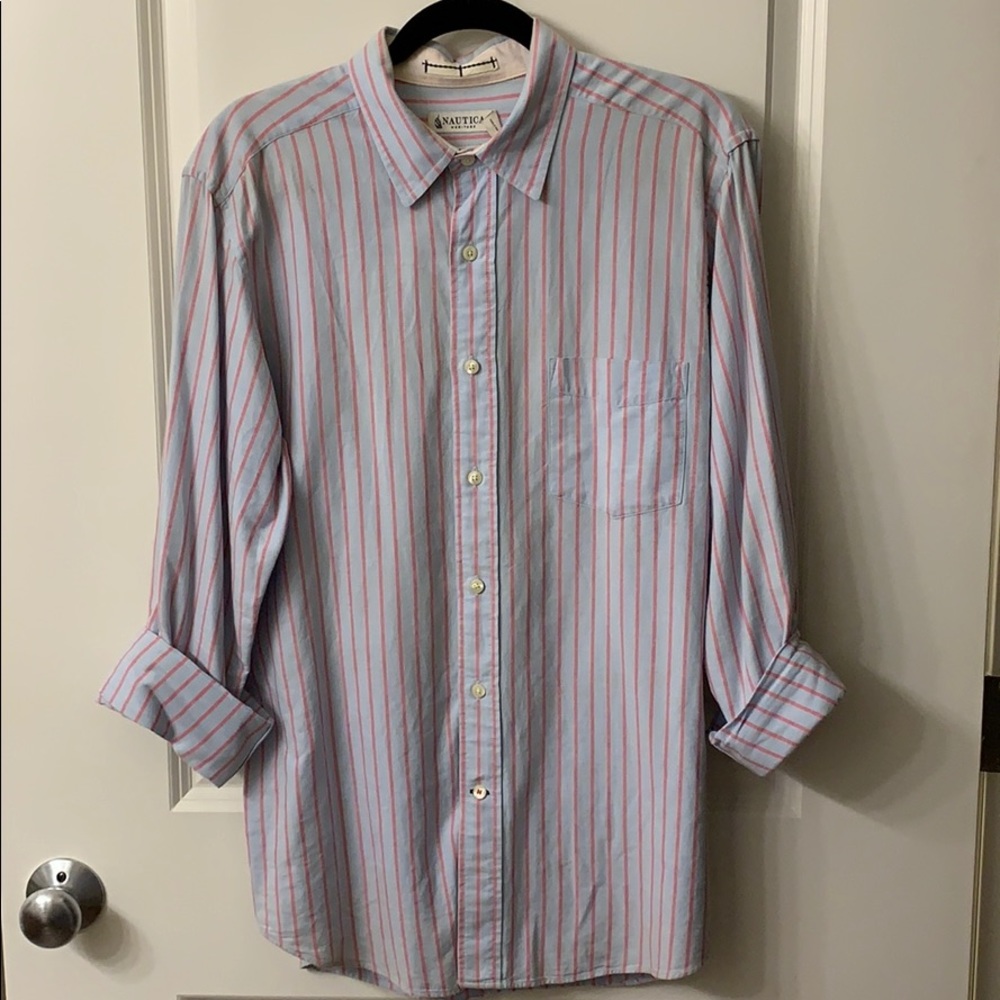 Nautica Heritage Slim Fit Button Down Long Sleeve